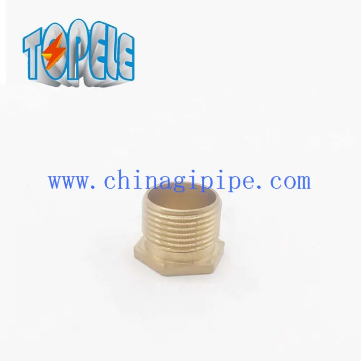 Gwintowany krzaczasek z mosiądzu sześciokątnego