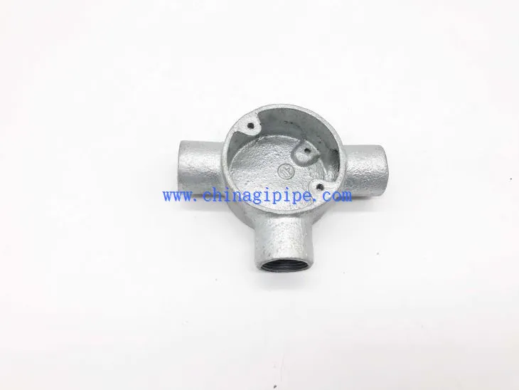 Trójdrożna skrzynka połączeniowa -żelazko ciągliwe